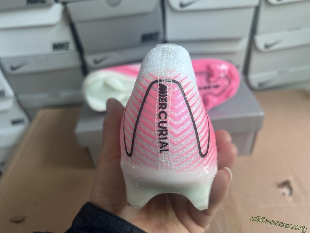 Nike Air Zoom Mercurial Vapor 16 Elite FG Football Boots - White/Black/Pink