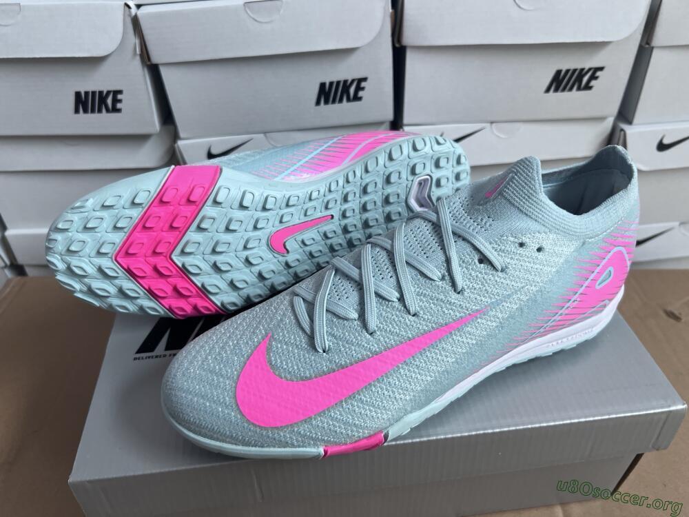 Nike Air Zoom Mercurial Vapor 16 Elite TF Football Shoes - Jade/Pink/Silver