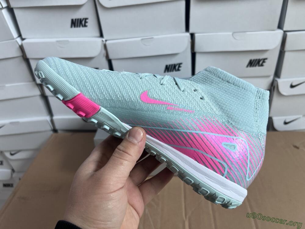 Nike Air Zoom Mercurial Superfly 10 Elite TF Football Shoes - Jade/Pink/White