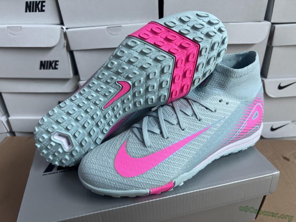Nike Air Zoom Mercurial Superfly 10 Elite TF Football Shoes - Jade/Pink/White