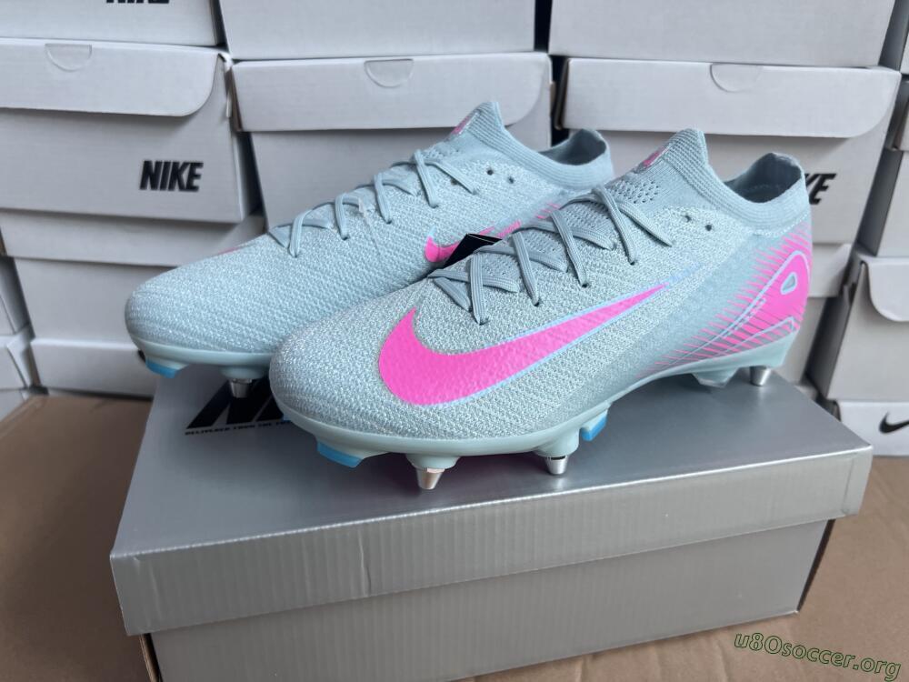 Nike Air Zoom Mercurial Vapor 16 Elite SG Football Boots - Jade/Pink