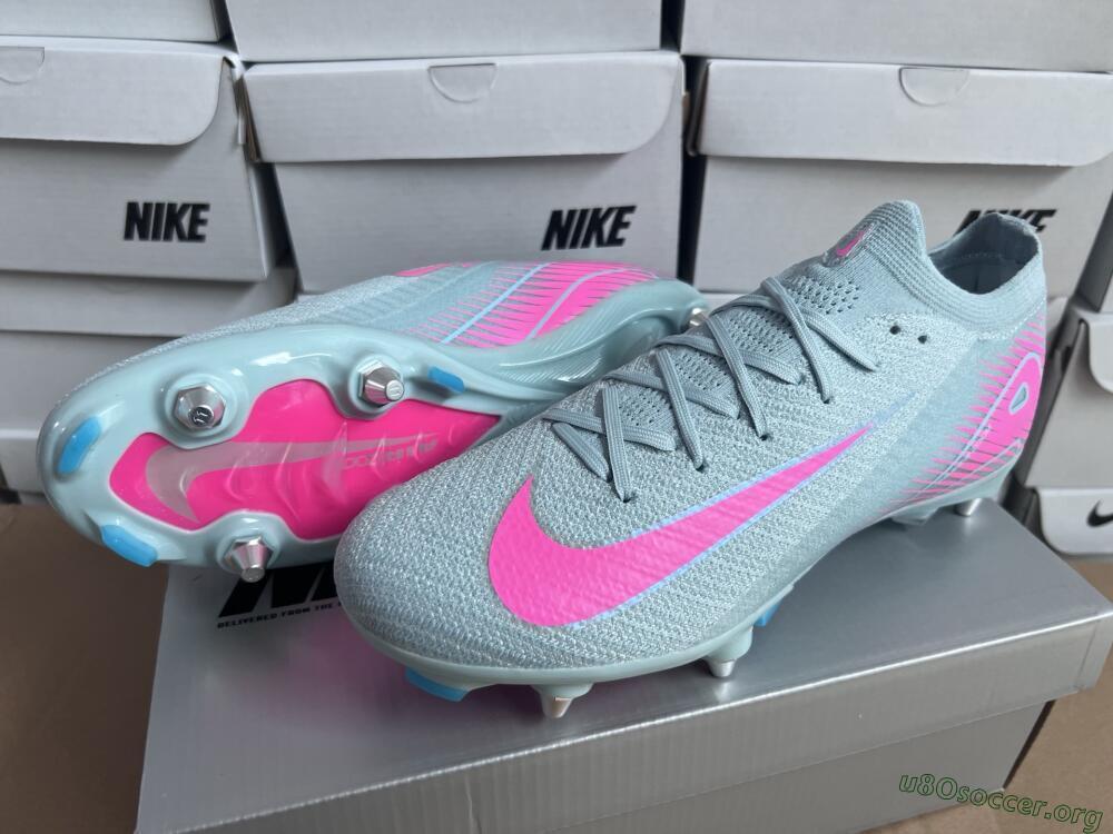 Nike Air Zoom Mercurial Vapor 16 Elite SG Football Boots - Jade/Pink
