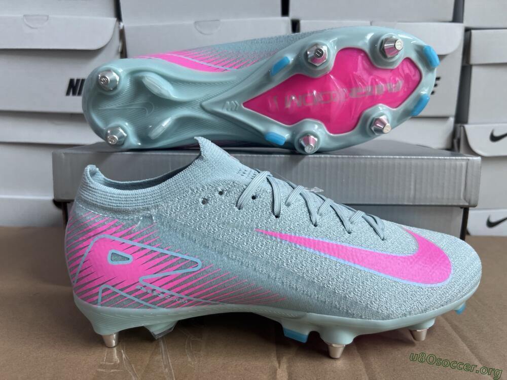 Nike Air Zoom Mercurial Vapor 16 Elite SG Football Boots - Jade/Pink