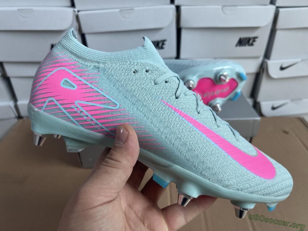 Nike Air Zoom Mercurial Vapor 16 Elite SG Football Boots - Jade/Pink