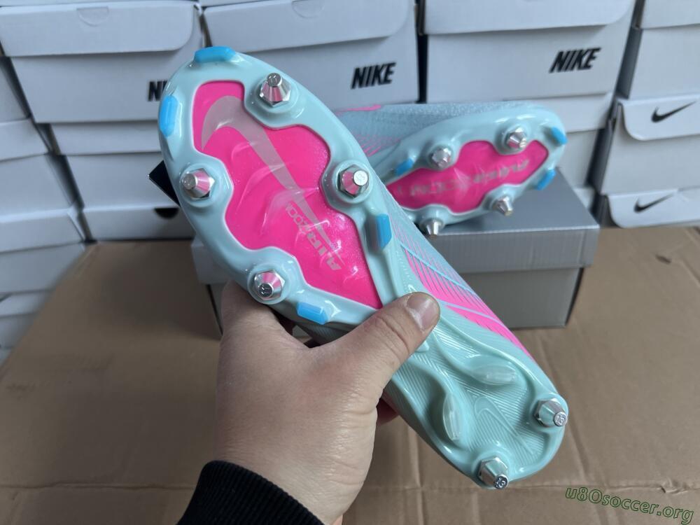 Nike Air Zoom Mercurial Vapor 16 Elite SG Football Boots - Jade/Pink
