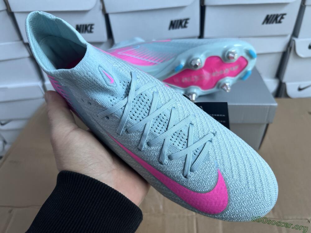 Nike Air Zoom Mercurial Superfly 10 Elite SG Football Boots - Jade/Pink
