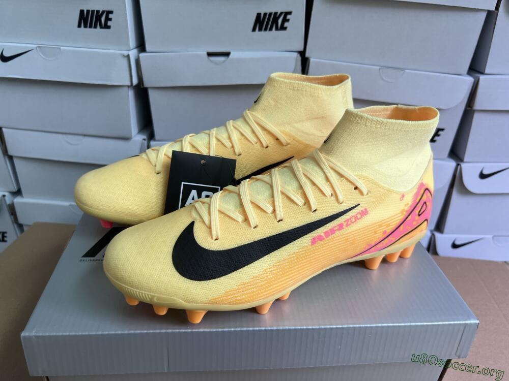 Nike Air Zoom Mercurial Superfly 10 Academy AG Football Boots - Yellow/Black/Red