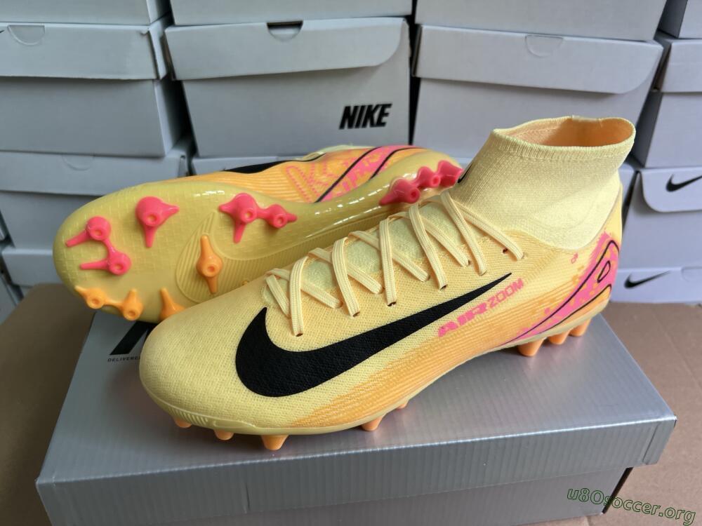 Nike Air Zoom Mercurial Superfly 10 Academy AG Football Boots - Yellow/Black/Red