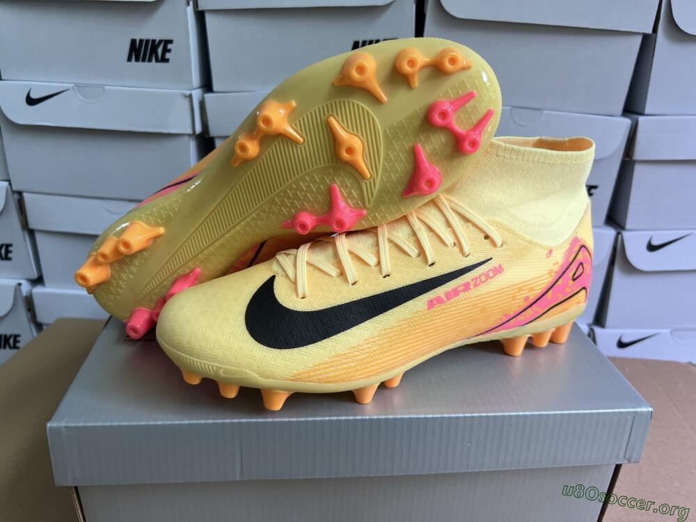 Nike Air Zoom Mercurial Superfly 10 Academy AG Football Boots - Yellow/Black/Red