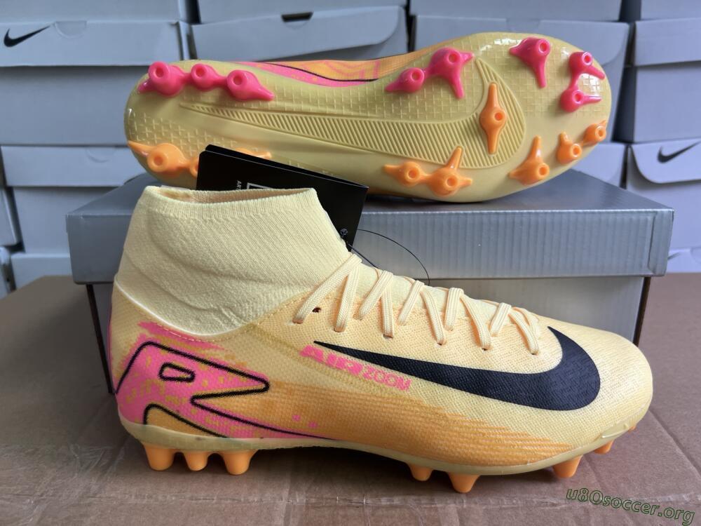 Nike Air Zoom Mercurial Superfly 10 Academy AG Football Boots - Yellow/Black/Red