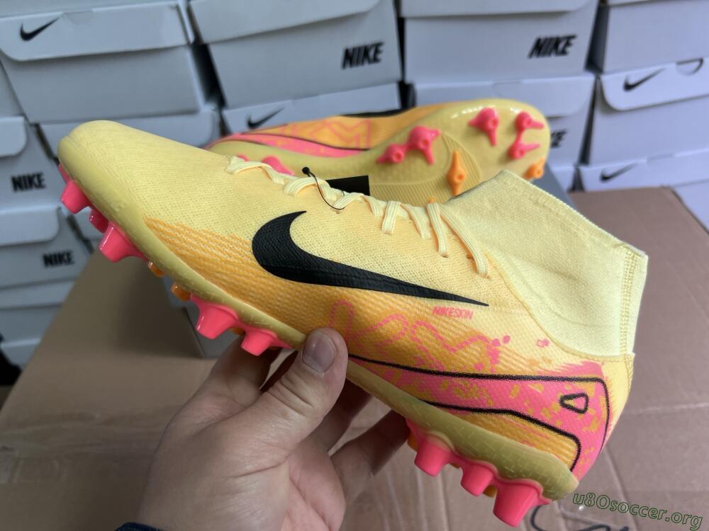 Nike Air Zoom Mercurial Superfly 10 Academy AG Football Boots - Yellow/Black/Red