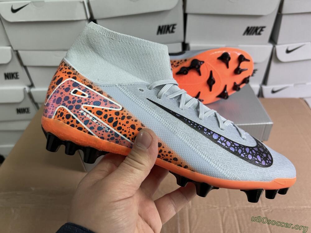 Nike Air Zoom Mercurial Superfly 10 Elite AG Football Boots - Grey/Black/Leopard