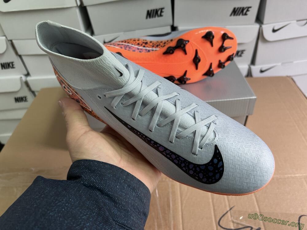 Nike Air Zoom Mercurial Superfly 10 Elite AG Football Boots - Grey/Black/Leopard