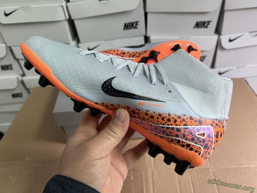Nike Air Zoom Mercurial Superfly 10 Elite AG Football Boots - Grey/Black/Leopard