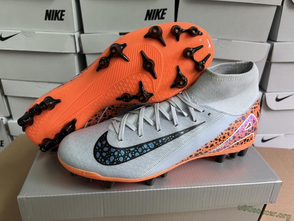 Nike Air Zoom Mercurial Superfly 10 Elite AG Football Boots - Grey/Black/Leopard