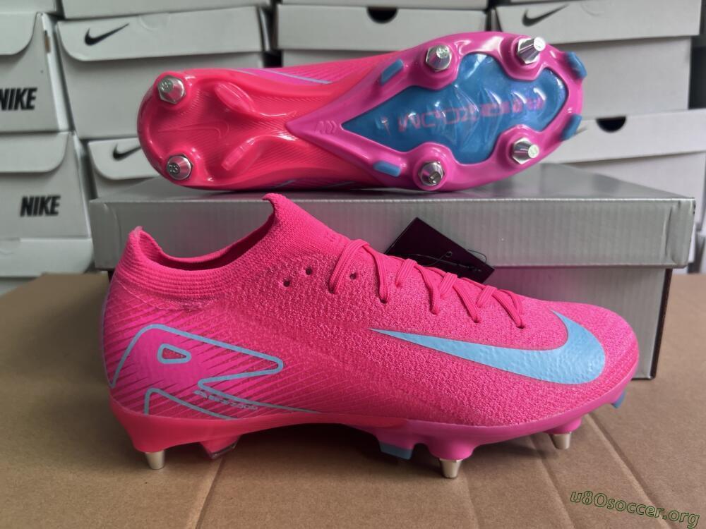 Nike Air Zoom Mercurial Vapor 16 Elite SG Football Boots - Pink/Jade