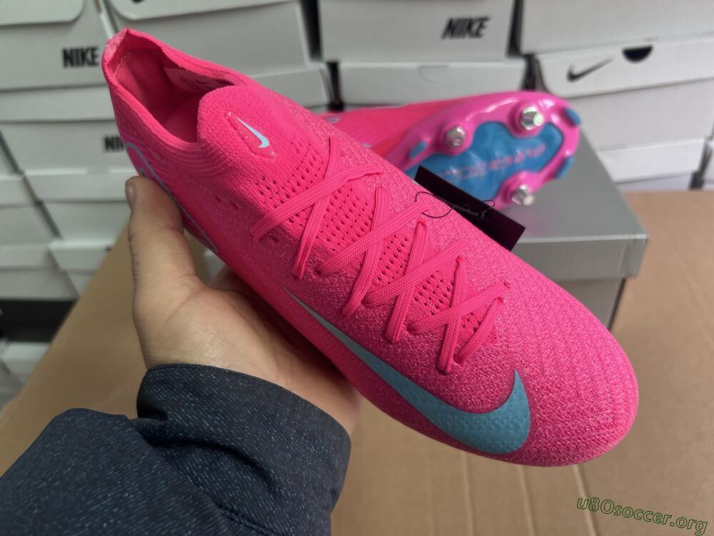 Nike Air Zoom Mercurial Vapor 16 Elite SG Football Boots - Pink/Jade