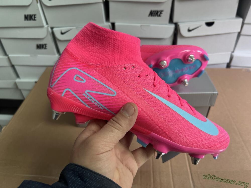 Nike Air Zoom Mercurial Superfly 10 Elite SG Football Boots - Pink/Jade