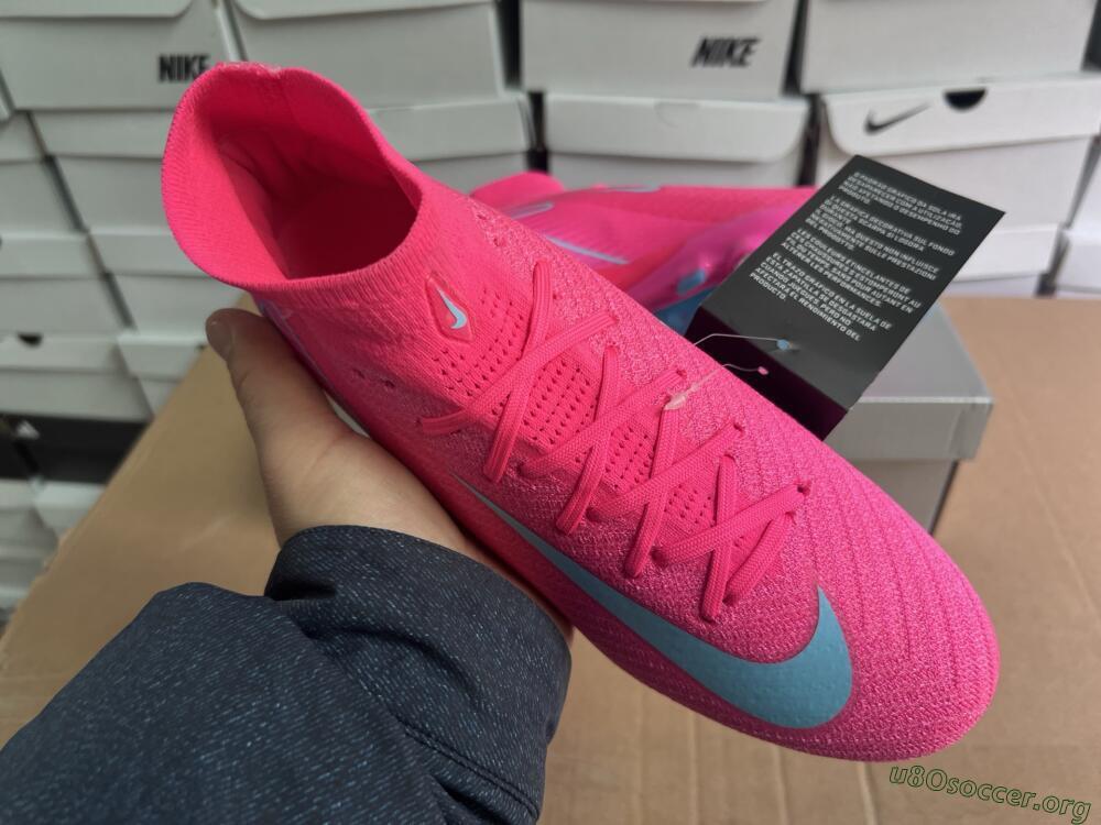 Nike Air Zoom Mercurial Superfly 10 Elite SG Football Boots - Pink/Jade
