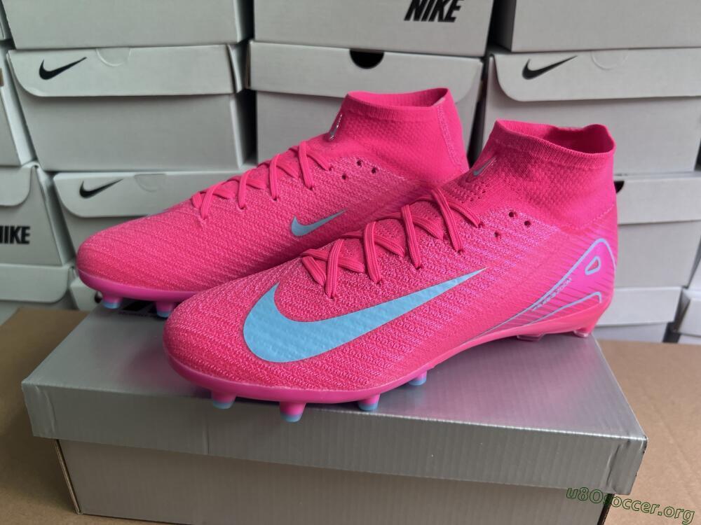 Nike Air Zoom Mercurial Superfly 10 Elite AG Football Boots - Pink/Jade