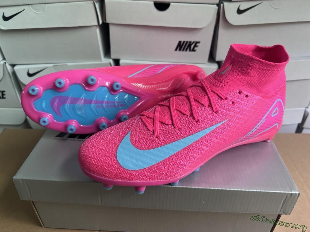 Nike Air Zoom Mercurial Superfly 10 Elite AG Football Boots - Pink/Jade