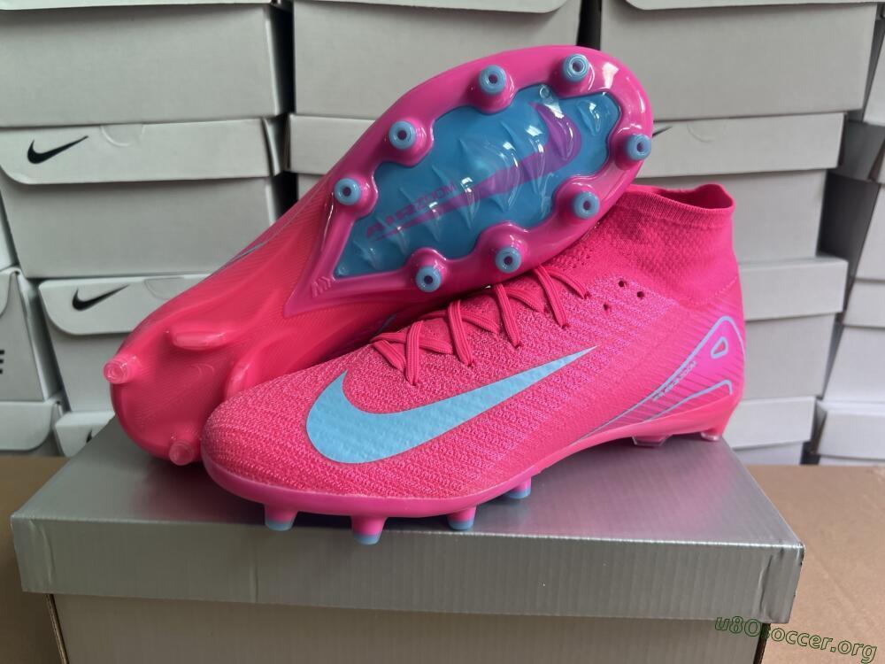 Nike Air Zoom Mercurial Superfly 10 Elite AG Football Boots - Pink/Jade
