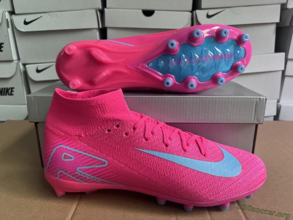 Nike Air Zoom Mercurial Superfly 10 Elite AG Football Boots - Pink/Jade