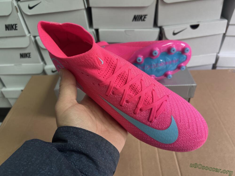 Nike Air Zoom Mercurial Superfly 10 Elite AG Football Boots - Pink/Jade