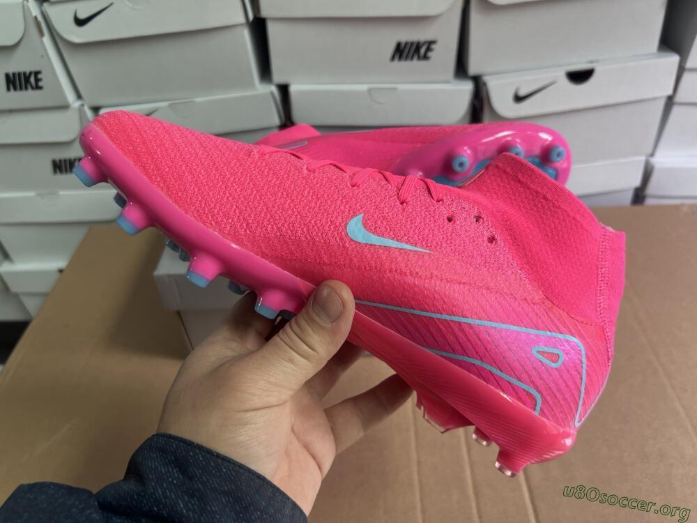 Nike Air Zoom Mercurial Superfly 10 Elite AG Football Boots - Pink/Jade