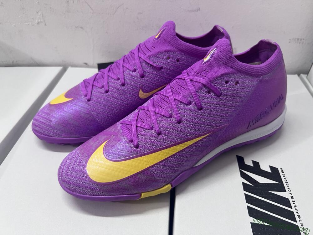 Nike Air Zoom Mercurial Vapor 16 Elite TF Football Shoes - Purple/Yellow/White