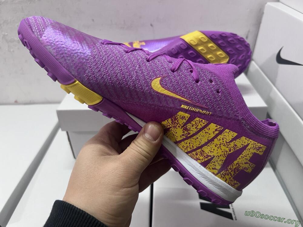 Nike Air Zoom Mercurial Vapor 16 Elite TF Football Shoes - Purple/Yellow/White