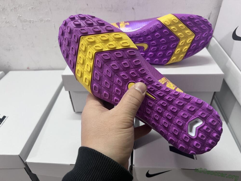 Nike Air Zoom Mercurial Vapor 16 Elite TF Football Shoes - Purple/Yellow/White