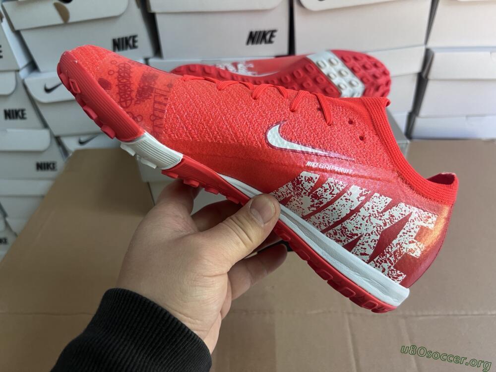 Nike Air Zoom Mercurial Vapor 16 Elite TF Football Shoes - Red/White