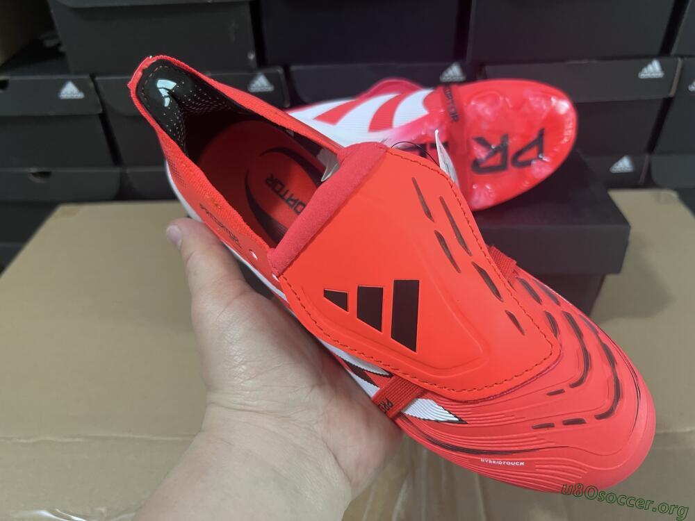Adidas Predator Elite Foldover Tongue 2025 Pure Victory FG Football Boots - Lucid Red/White/Black