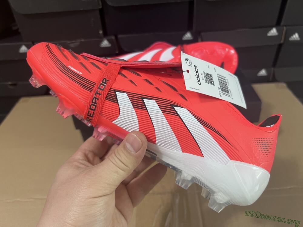 Adidas Predator Elite Foldover Tongue 2025 Pure Victory FG Football Boots - Lucid Red/White/Black