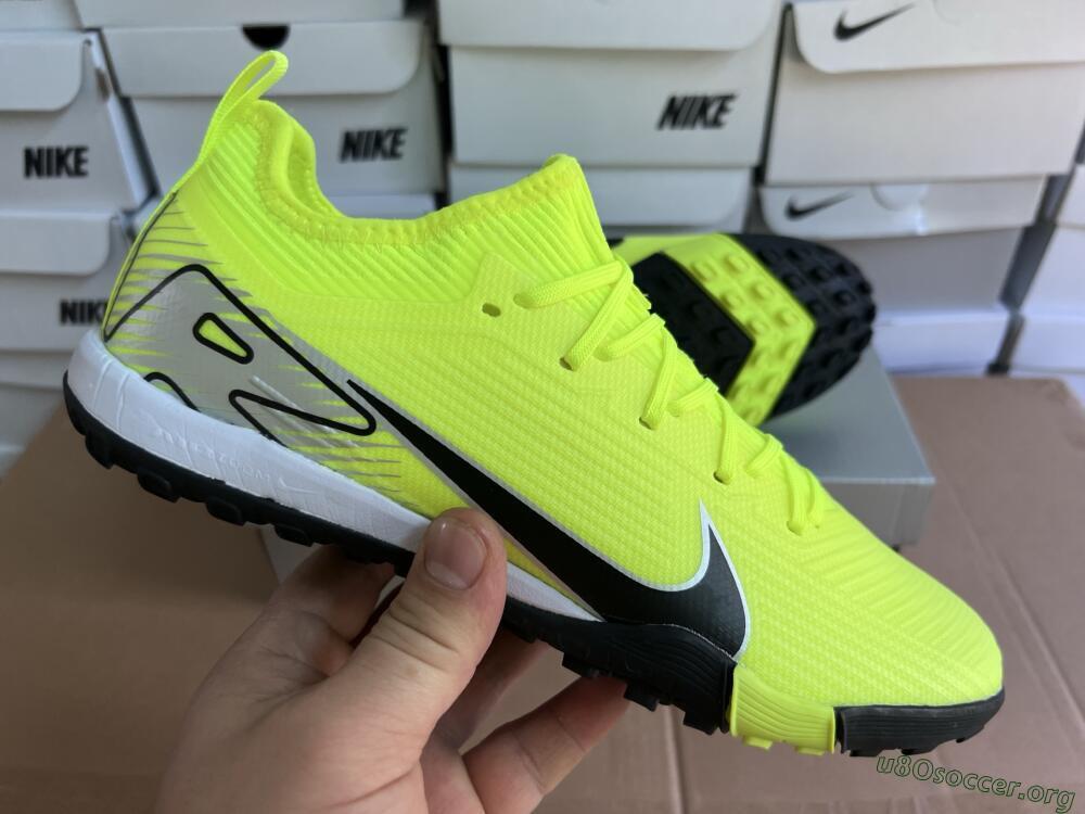 Nike Air Zoom Mercurial Vapor 16 Elite TF Football Shoes - Yellow/Black/Silver