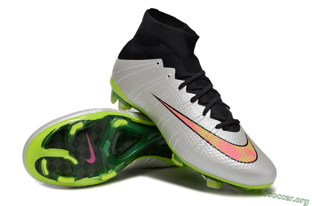 Nike Mercurial Superfly 4 CR7 FG Football Boots - Silver/Pink/Black/Yellow 0
