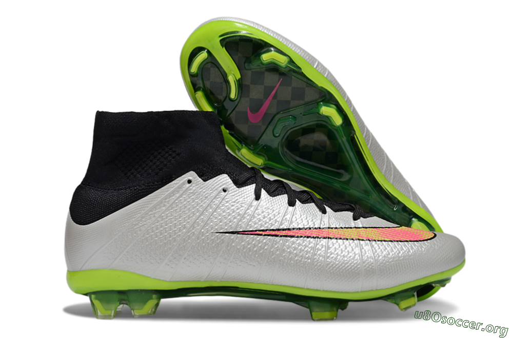 Nike Mercurial Superfly 4 CR7 FG Football Boots - Silver/Pink/Black/Yellow 2