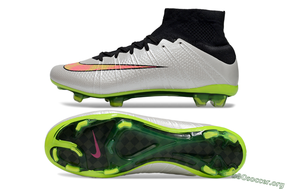Nike Mercurial Superfly 4 CR7 FG Football Boots - Silver/Pink/Black/Yellow 1