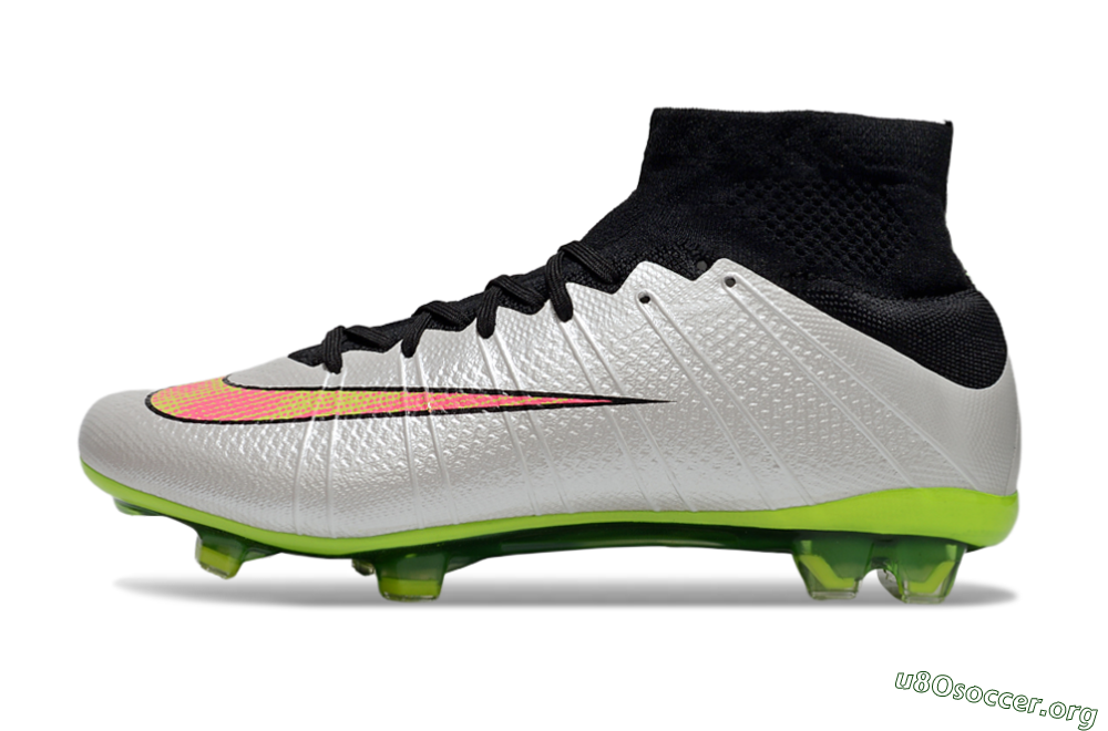 Nike Mercurial Superfly 4 CR7 FG Football Boots - Silver/Pink/Black/Yellow 3