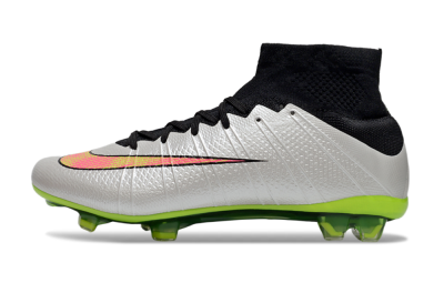 Nike Mercurial Superfly 4 CR7 FG Football Boots - Silver/Pink/Black/Yellow
