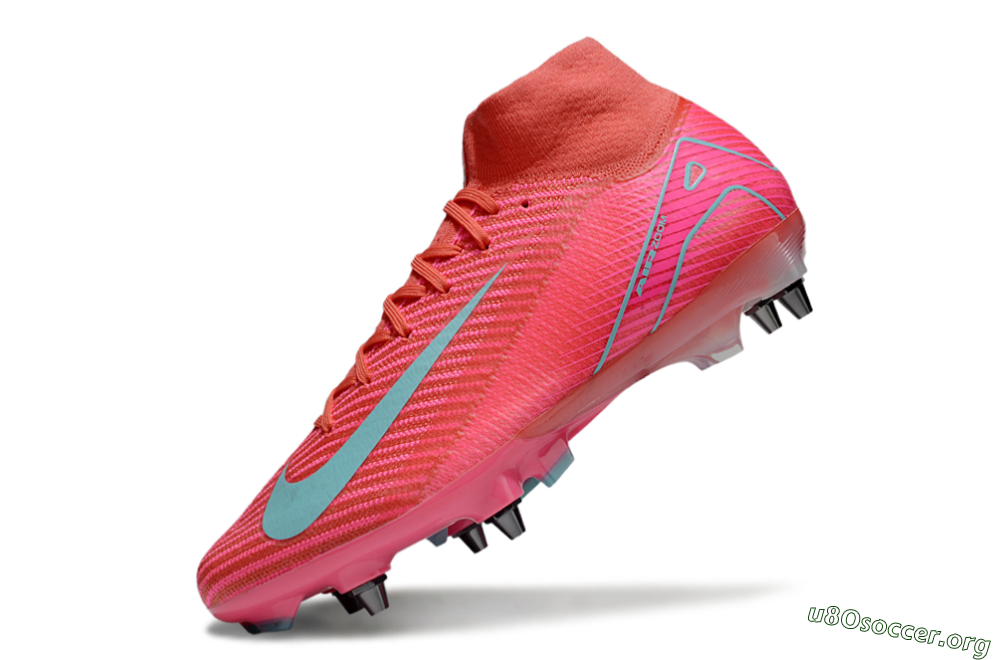 Nike Air Zoom Mercurial Superfly 10 Elite SG Football Boots - Pink/Jade 5