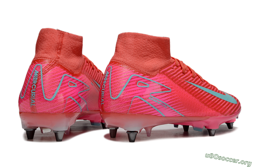 Nike Air Zoom Mercurial Superfly 10 Elite SG Football Boots - Pink/Jade 6