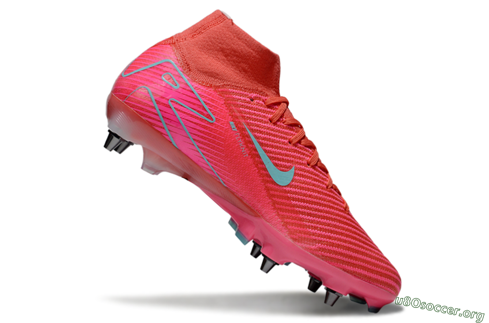 Nike Air Zoom Mercurial Superfly 10 Elite SG Football Boots - Pink/Jade 4
