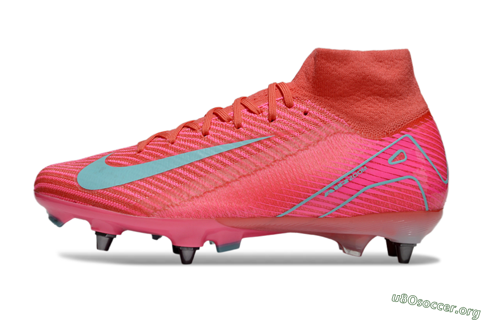 Nike Air Zoom Mercurial Superfly 10 Elite SG Football Boots - Pink/Jade 3
