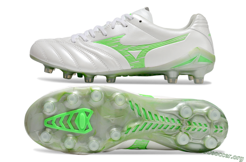 Mizuno Morelia Neo 4 Bate FG Football Boots - White/Yellow 1