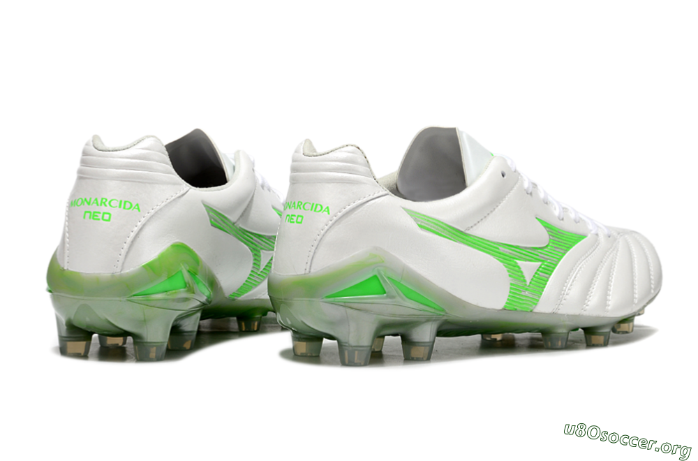 Mizuno Morelia Neo 4 Bate FG Football Boots - White/Yellow 6
