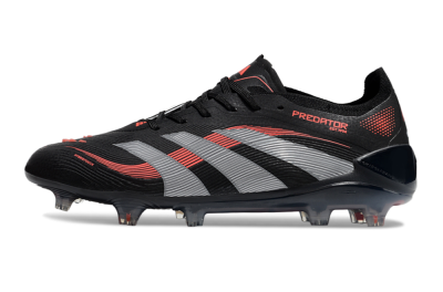 Adidas Predator Elite 25 FG Football Boots - Black/Red/Grey