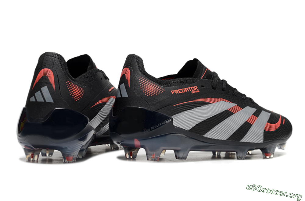 Adidas Predator Elite 25 FG Football Boots - Black/Red/Grey 6