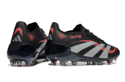 Adidas Predator Elite 25 FG Football Boots - Black/Red/Grey